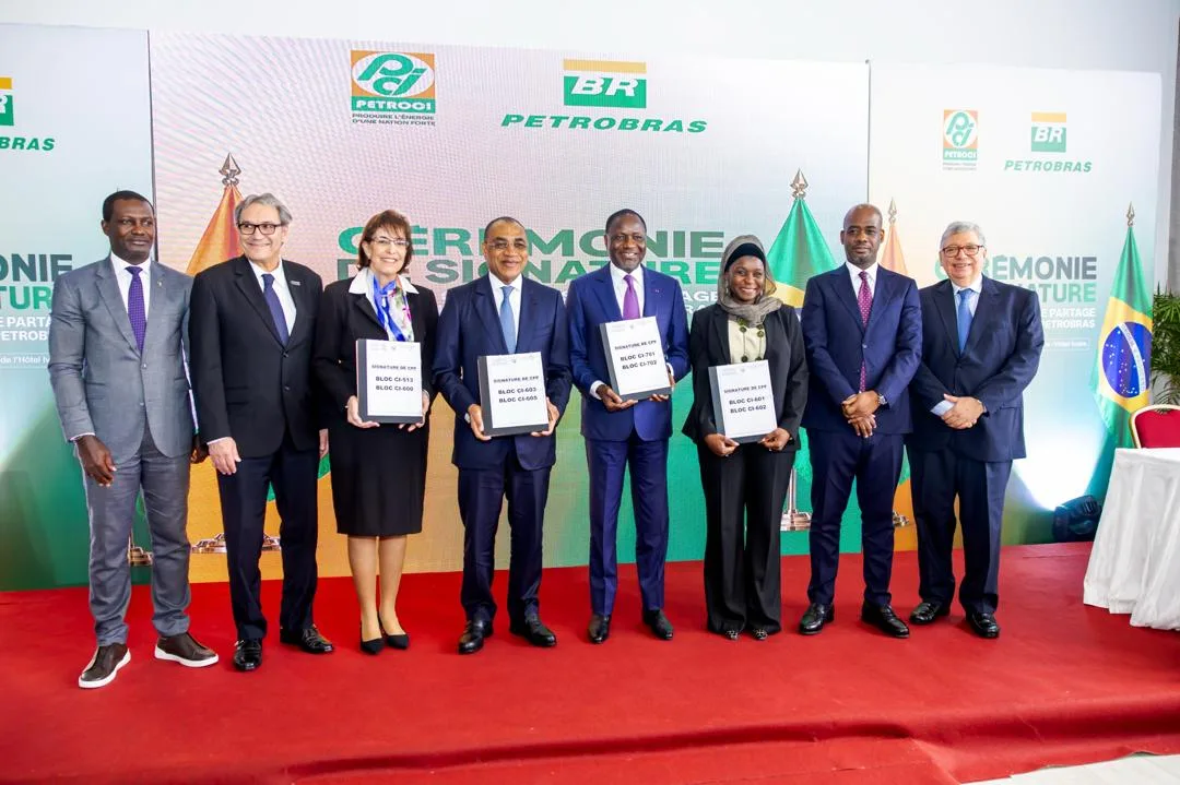 la Côte d’Ivoire signe huit contrats de partage de production avec PETROBRAS