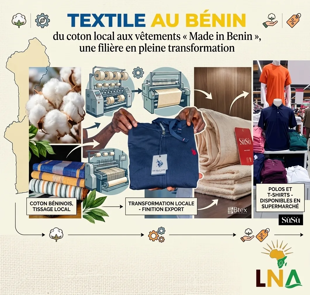 du coton local aux vêtements « Made in Benin », une filière en pleine transformation